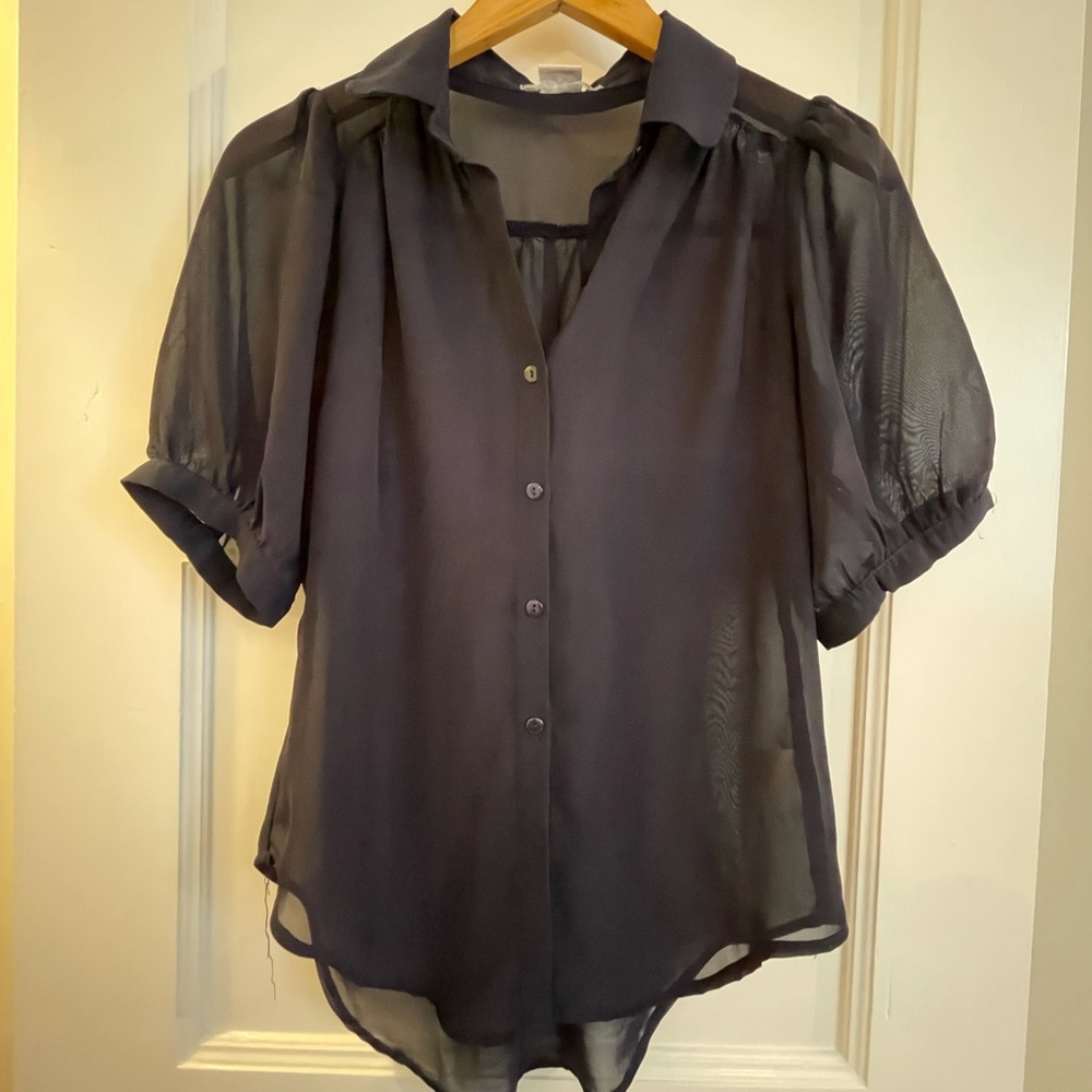 Urban Outfitters Dark Blue Blouse